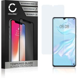 Huawei P30 Schermbeschermer 9H getemperd glas 3D Case-friendly van CELLONIC