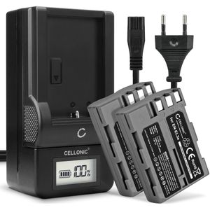 2x Nikon MH-18a Accu Batterij + Oplader 1600mAh van CELLONIC