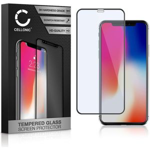 Apple iPhone Xs Schermbeschermer 9H getemperd glas 3D Case-friendly van CELLONIC