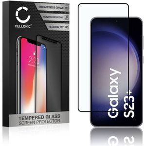 Samsung Galaxy S23 Plus Schermbeschermer 9H getemperd glas 3D Case-friendly van CELLONIC