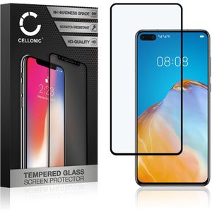 Huawei P40 Schermbeschermer 9H getemperd glas 3D Case-friendly van CELLONIC