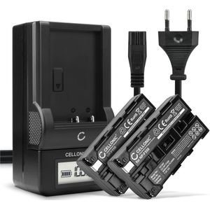 2x Sony CCD-TRV15 Accu Batterij + Oplader 2600mAh van Cellonic