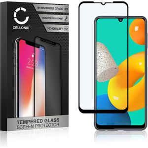 Samsung Galaxy M32 (SM-M325) Schermbeschermer 9H getemperd glas 3D Case-friendly van CELLONIC