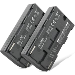 2x Canon XV1 Accu Batterij 2000mAh van subtel