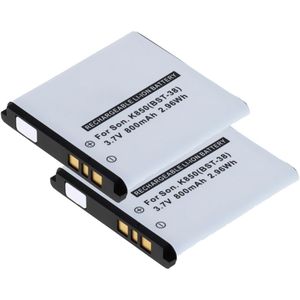 2x Sony Ericsson C510 Accu Batterij 800mAh van CELLONIC