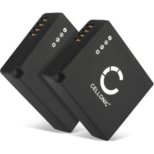 2x Panasonic Lumix DC-TZ96EG Accu Batterij 730mAh van CELLONIC