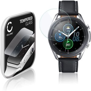 Samsung Galaxy Watch 3 - 45mm (SM-R840) Schermbeschermer 9H getemperd glas 3D Full Cover van CELLONIC