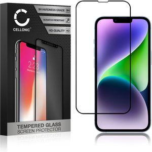 Apple iPhone 14 Plus Schermbeschermer 9H getemperd glas 3D Case-friendly van CELLONIC