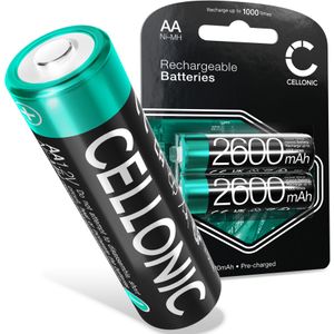 2x Accu HP Photosmart M307 - 2x 2600mAh AA
