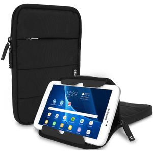 Universele tablet hoes 10.1 inch zwart anti-shock voering & stand-functie - water afstotende protection cover sleeve etui case