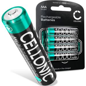 4x Motorola CD302 Accu Batterij 4x 1000mAh AAA van CELLONIC