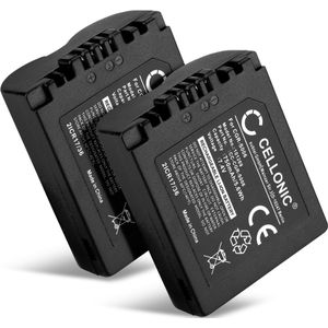 2x Panasonic Lumix DMC-FZ18 Accu Batterij 750mAh van CELLONIC