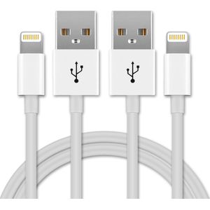 2x Apple iPhone 5 Kabel Lightning 8 Pin Datakabel 1m Laadkabel van subtel