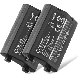 2x Camera accu voor Nikon EN-EL4a Accu 1800mAh