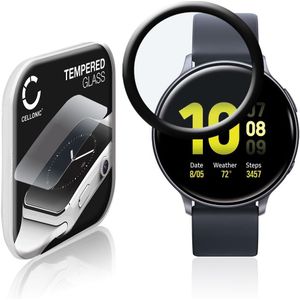 Samsung Galaxy Watch Active 2 (40mm) Schermbeschermer 9H getemperd glas 3D Full Cover van CELLONIC
