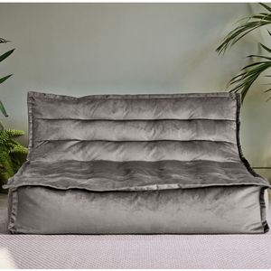 Cloudy Velvet Zitzak - Grey