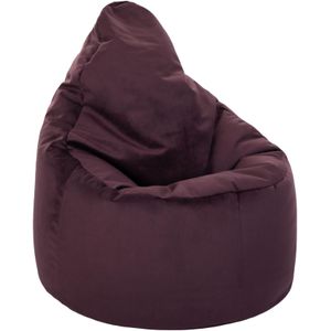Capriccio Velvet Zitzakstoel - Aubergine