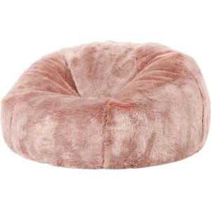 Cloudy Faux Fur Zitzak - Roze
