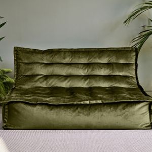 Cloudy Velvet Zitzak - Olive