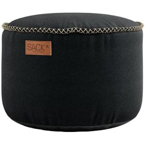 RETROit Poef Canvas Drum - Zwart
