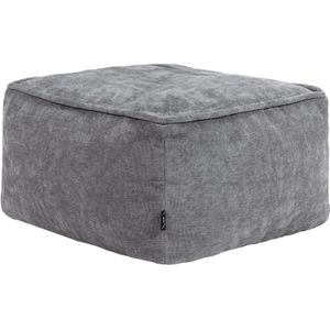 Amara Poef Chenille - Grijs