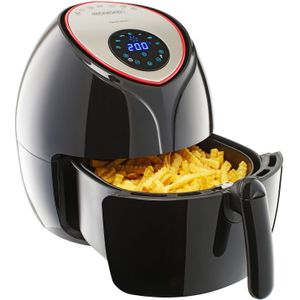 Monzana Hetelucht Friteuse 6,5 L XXL – LED & Timer - 1850 Watt Zwart