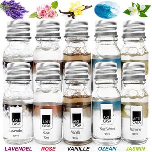Geurolie Set van 10 Lavendel-Oceaan-Jasmijn-Roos-Vanille