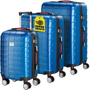 Exopack 3-delige Hardcase Set Blauw ABS