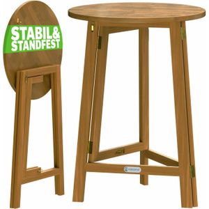 Statafel Hout Ø80cm Inklapbaar