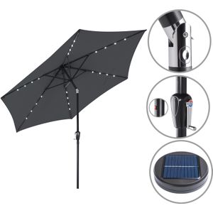 LED Zonne Parasol Florida Antraciet Ø300cm