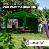 Vouwpaviljoen Capri Groen 3x3m incl 2 zijwanden