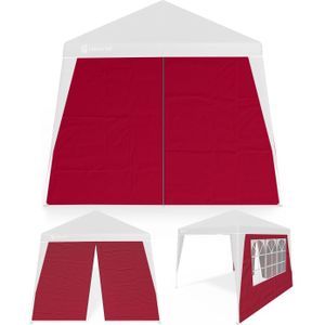 Zijwand 2 Stuks voor Partytent Capri Rood 3x3m