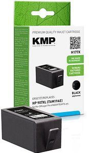 KMP H177  schwarz Druckerpatrone kompatibel zu HP 907XL (T6M19AE)