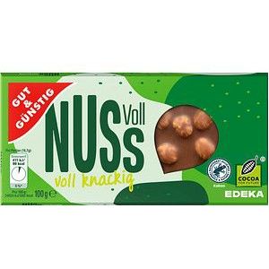 GUT&GÜNSTIG Voll Nuss Schokolade 100,0 g