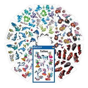 AVERY Zweckform Klebetattoo-Set 59993 Kindermotive, 124 Etiketten