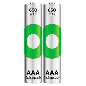2 GP Akkus ReCyko+ Micro AAA 650 mAh