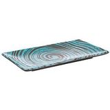 APS Tablett CANCUN blau/braun 13,5 x 23,5 cm