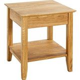 HAKU Möbel Beistelltisch Massivholz eiche 45,0 x 45,0 x 52,0 cm