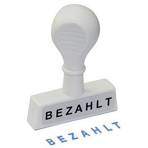 WEDO Textstempel "Bezahlt"