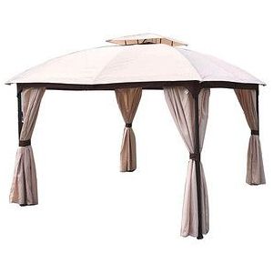 Garden Pleasure Pavillon PIRES oval, creme