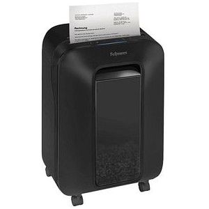 Fellowes Powershred LX200 Aktenvernichter mit Partikelschnitt P-4, 4 x 12 mm, bis 12 Blatt, schwarz