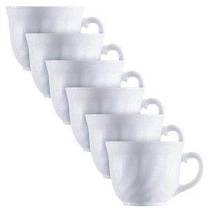 6 ARCOROC Kaffeetassen Trianon White weiß 220,0 ml