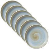 6 HEART & SOUL Teller Perfect Match Breeze blau 21,0 cm