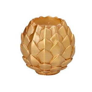 STARPAK Kugelkerze Pine Cone gold