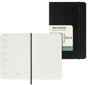 MOLESKINE Buchkalender Wochenkalender Juli 2025 - Dezember 2026 schwarz