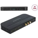 DeLOCK 4K 60 Hz mit Audio Extraktor 66498 HDMI-Switch 3-fach