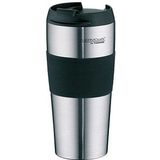 THERMOcafé by THERMOS Isolierbecher PRO schwarz, silber 0,4 l