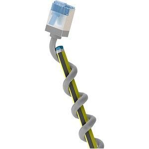 goobay RJ-45 Netzwerkkabel 0,15 m grau bis zu 10,00 Gbit/Sek. bis zu 500 MHz, 1 St.
