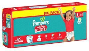 Pampers® Windeln baby-dry™ BIG PACK  Größe Gr.5 (11-17 kg) für Babys und Kleinkinder, 50 St.