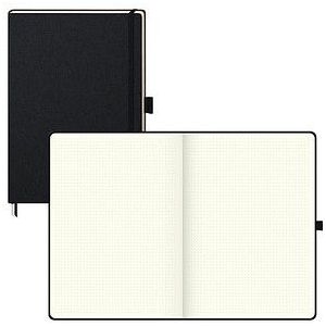 BRUNNEN Notizbuch KOMPAGNON DIN A4 punktraster, schwarz Hardcover 192 Seiten